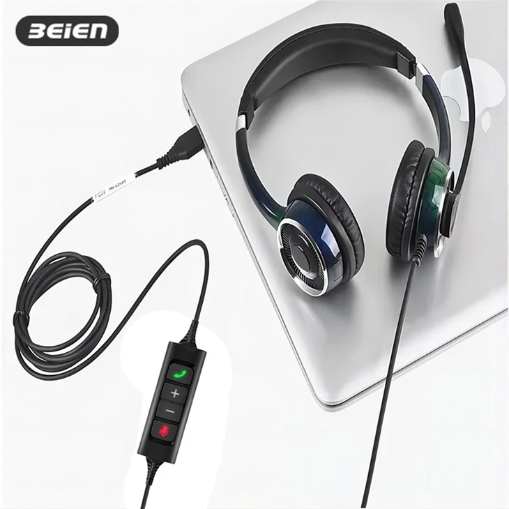 Noise Cancelling USB Headset With Mic For PC suppliers